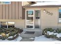 Front entrance with glass door and landscaping at 350 Hopi Pl, Boulder, CO 80303