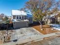 Two-story house with snow covered roof, viewed from above at 10579 Cherry St, Thornton, CO 80233