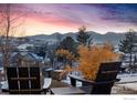 Relaxing backyard with mountain views and comfortable seating at 635 Paragon Dr, Boulder, CO 80303