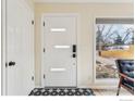 Front entry with a modern door and tile floor at 219 29Th St, Boulder, CO 80305