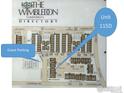 Wimbledon Condominium community map showing building locations and guest parking at 3000 Colorado Ave # 115, Boulder, CO 80303