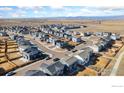 Panoramic aerial view showcasing a Primary-planned community with mountain views at 6233 Easton Ave, Frederick, CO 80504