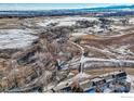 Expansive aerial view showcasing the landscape and surrounding areas at 1714 Zeus Dr, Lafayette, CO 80026