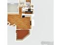 Layout of a cozy home with a balcony and a kitchen at 275 Pearl St # 11, Boulder, CO 80302