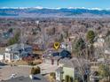 Aerial view of a lovely home near the mountains, showcasing its prime location and neighborhood at 1826 Little Bear Ct, Longmont, CO 80504