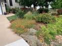 Lush front yard landscaping with colorful flowers and a well-maintained lawn at 1555 Sumac Ave, Boulder, CO 80304