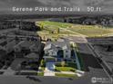 Stunning aerial view of the property close to Serene Park and Trails, only 50ft away at 90 Moonrise Ct, Erie, CO 80516