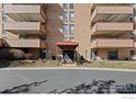 Exterior shot of the entrance to The Bramford building at 500 Mohawk Dr # 510, Boulder, CO 80303