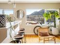Cozy sitting area with counter seating and beautiful mountain views at 1201 Balsam Ave # 302, Boulder, CO 80304