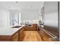Contemporary kitchen with stainless steel appliances and a spacious island at 1916 23Rd St, Boulder, CO 80302