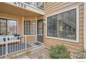 Charming front porch with seating area, new carpet, and new paint at 4799 White Rock Cir # D, Boulder, CO 80301