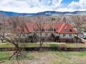 Aerial view of the property showcasing its location, landscaping, and community setting at 3250 Oneal Cir # 23, Boulder, CO 80301