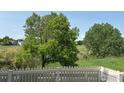 Expansive backyard with mature trees, green space, and white picket fence providing classic charm at 9266 W 107Th Ln, Broomfield, CO 80021