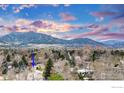 Scenic aerial view showcasing the home's location near the mountains at 4450 Chippewa Dr, Boulder, CO 80303