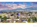 Neighborhood aerial view highlighting proximity to green spaces at 4450 Chippewa Dr, Boulder, CO 80303