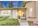 Close-up of the home's front door, showcasing the address and entry details at 4450 Chippewa Dr, Boulder, CO 80303