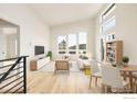 Bright living room with high ceilings, lots of natural light, and views at 450 Melvina Hill Rd, Boulder, CO 80302