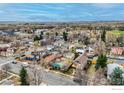 Neighborhood aerial showcasing the property's location and nearby amenities in a residential community at 930 Parkview St, Louisville, CO 80027