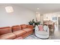 Cozy living room features neutral paint, wood floors, and comfortable seating at 740 32Nd St, Boulder, CO 80303