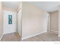 Hallway with an apartment entrance at 1350 Josephine St # 502, Denver, CO 80206