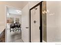 Modern bathroom features a glass-enclosed shower and stylish fixtures at 352 Superior Dr, Superior, CO 80027
