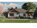Charming single-story home with a well-manicured lawn and tasteful landscaping at 2805 Potomac Ct, Berthoud, CO 80513