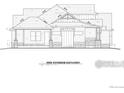 Side exterior elevation featuring the home's design, windows, and stone accents at 2805 Potomac Ct, Berthoud, CO 80513