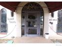 Close up of front door and address of Spanish Towers Building at 805 29Th St # 157, Boulder, CO 80303