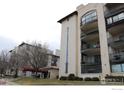 Exterior view of the Spanish Towers building with balconies at 805 29Th St # 157, Boulder, CO 80303