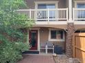 Charming townhouse patio with brick walkway and outdoor seating at 4800 Osage Dr # 4A, Boulder, CO 80303