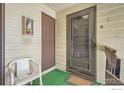 Close-up of front door entrance at 7720 W 87Th Dr # N, Arvada, CO 80005