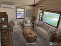 Inviting living room featuring neutral-toned furniture, a wooden coffee table, and ample natural light at 843 Sumner St, Longmont, CO 80501