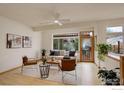 Cozy living room featuring a large window offering plenty of natural light at 1460 Quince Ave # 102, Boulder, CO 80304
