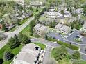 A lovely aerial view of the condo and its proximity to shops, activities, and the Niwot Market at 6899 Countryside Ln # 269, Niwot, CO 80503