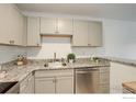 Kitchen featuring stainless steel appliances, granite counters, and modern cabinetry at 5120 Williams Fork Trl # 210, Boulder, CO 80301