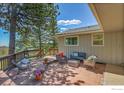 Outdoor patio seating with scenic views at 258 Post Boy Rd, Boulder, CO 80302