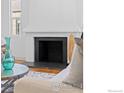 Close-up of a fireplace in the living room at 1467 Clermont St, Denver, CO 80220