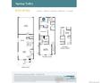 Detailed floor plan showcasing a spacious layout with multiple bedrooms, bathrooms, and a two-car garage at 1454 Coral Pl, Longmont, CO 80504