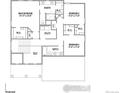 Upper level floor plan showcasing the main bedroom, two additional bedrooms, bathrooms, and utility room at 5881 Aspenglow St, Longmont, CO 80504