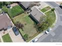 Aerial view of home showcasing large, well-kept yard and fence, in a quiet and friendly neighborhood at 2951 W 73Rd Ave, Westminster, CO 80030