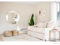 Cozy living room with neutral tones, comfortable seating, and stylish accents at 1560 Kendall Dr, Boulder, CO 80305