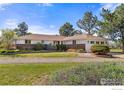 Lovely front yard with mature landscaping at 5557 Aspen Ave, Erie, CO 80516