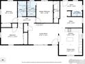 Home floorplan featuring bedrooms, living room, kitchen, bathrooms, laundry, and office at 1815 9Th Ave, Longmont, CO 80501