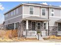 Attractive two-story home with a covered porch and well-maintained landscaping at 21823 E 8Th Ave, Aurora, CO 80018