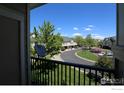 Balcony view showcasing the surrounding community and lush greenery at 1652 Egret Way, Superior, CO 80027