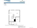 Floor plan of home showing unfinished basement with garage access and utility room at 16873 Ballinger Cir, Mead, CO 80542