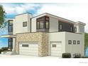 Contemporary two-story residence featuring stone details and a spacious two-car garage at 2313 Glacier Ct, Lafayette, CO 80026