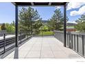 The modern balcony has steel railing and Mountain View at 3335 Broadway St, Boulder, CO 80304