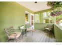 Relaxing covered porch featuring comfortable seating, perfect for enjoying outdoor moments at 4620 15Th St # C, Boulder, CO 80304