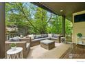 Relaxing deck area with comfortable seating, offering a serene outdoor experience at 3835 Norwood Ct, Boulder, CO 80304